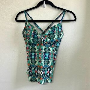 Athleta Women’s Tankini Taza Kaimana Swim Top